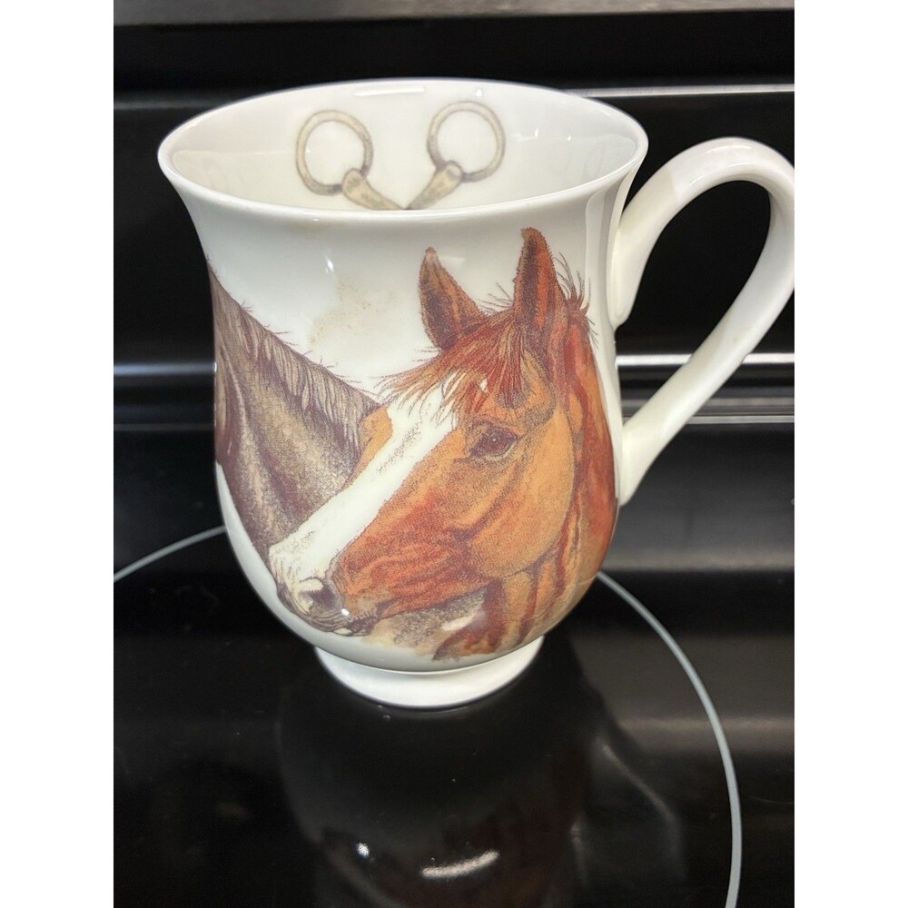 Roy Kirkham Mug Horse Equestrian made in England Bell Shaped Horse Bit